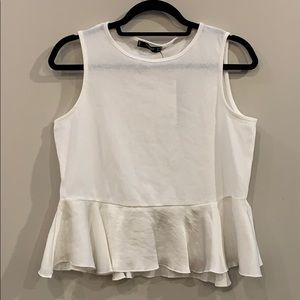 Mango Peplum Tank XS NWT